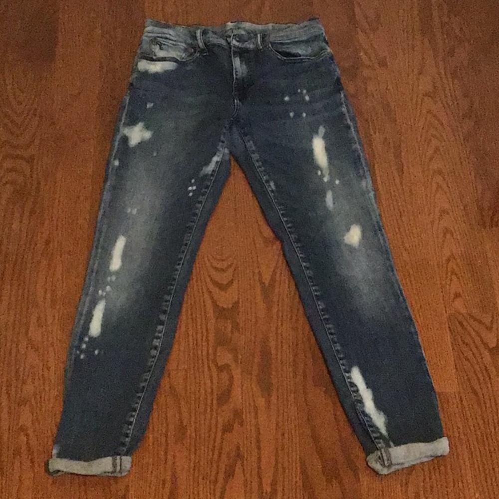 Polo by Ralph Lauren Blue Skinny Jeans with Distressed Details